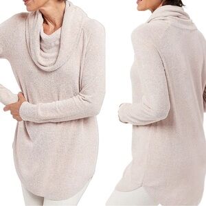 Barefoot Dreams Cream Cowl Neck Sweater